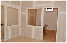 construção em parede drywall